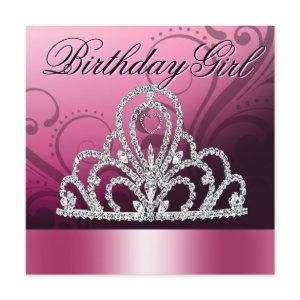 Princess Tiara Birthday Girl (pink)