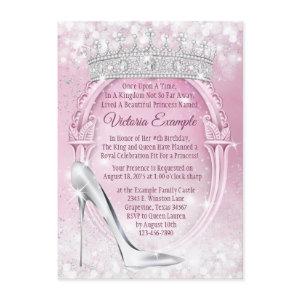 Princess Tiara Glass Shoe Cinderella Quinceanera