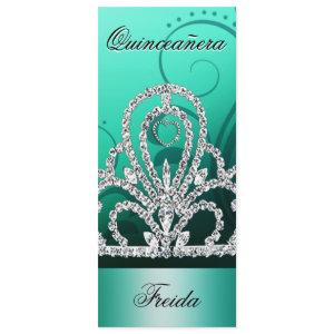 Princess Tiara Quinceanera (aqua)
