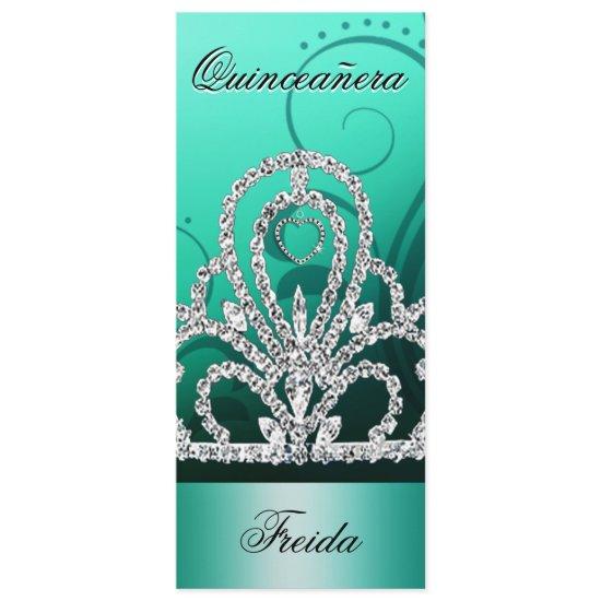 Princess Tiara Quinceanera (aqua)