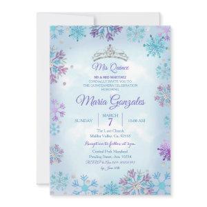 Purple and Blue Christmas Quinceanera