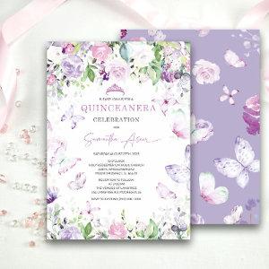 Purple and Blue Orchid Quinceañera