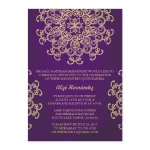 PURPLE AND GOLD INDIAN STYLE QUINCE