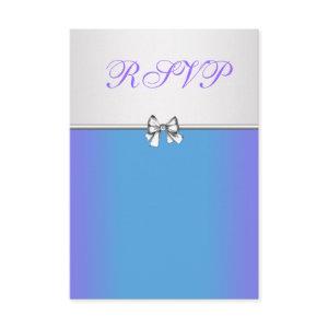 Purple and Teal Blue Quinceanera RSVP