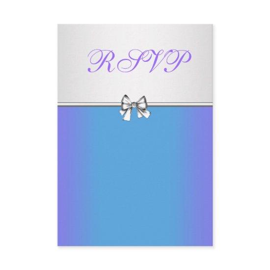 Purple and Teal Blue Quinceanera RSVP