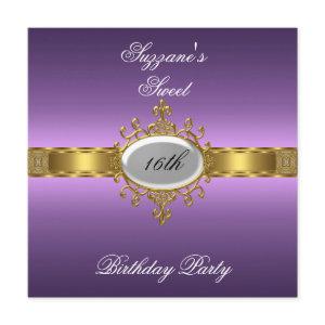 Purple Birthday Party Glamour Hot Sweet 16