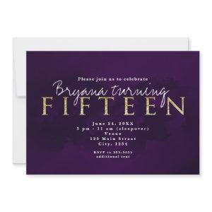 Purple Black & Gold 15TH 15 Party
