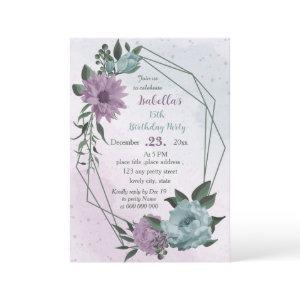 purple blue flowers botanical birthday