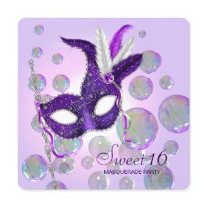 Purple Bubbles Purple Sweet Sixteen Masquerade
