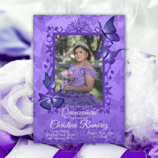 Purple Butterfly, Fancy Quinceanera