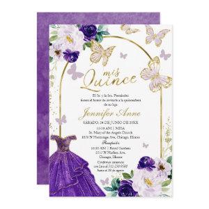 Purple Butterfly Spanish Quinceanera