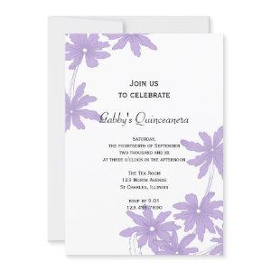 Purple Daisies Quinceanera Party