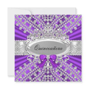 Purple Diamond & Tiara Quinceañera