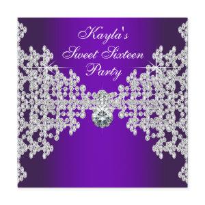 Purple Diamonds Purple Sweet Sixteen Birthday