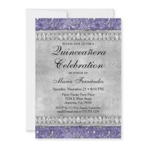 Purple Diamonds Quinceañera  Silver Glam