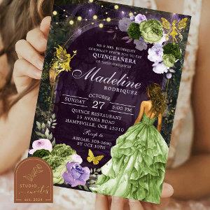 Purple Enchanted Forest Princess Quinceanera