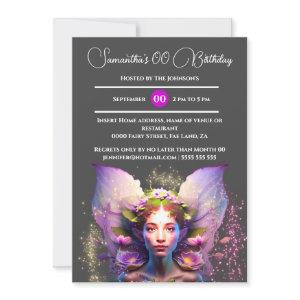 Purple fairy pixie princess enchanted fairytale
