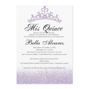 Purple Glitter Quinceañera  Mis Quince