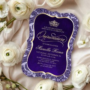 Purple Gold Quinceañera