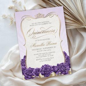 Purple Gold Quinceañera