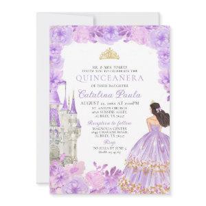 Purple Gold Tiara Princess Quinceañera