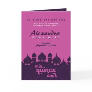 Purple & Hot Pink Arabian Nights Quinceañera