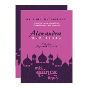 Purple & Hot Pink Arabian Nights Quinceañera