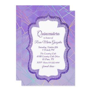 Purple Laser Light Show Quinceanera
