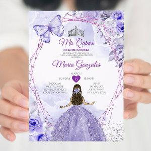 Purple Lilac Mis Quince 15 Anos Crown Quinceañera