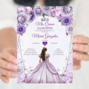 Purple Lilac Mis Quince 15 Anos Crown Quinceañera