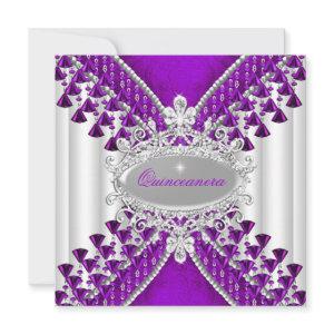 Purple Magenta White Quinceanera Birthday Party