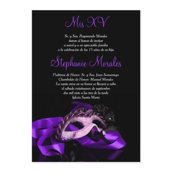 Purple Masquerade Quinceanera