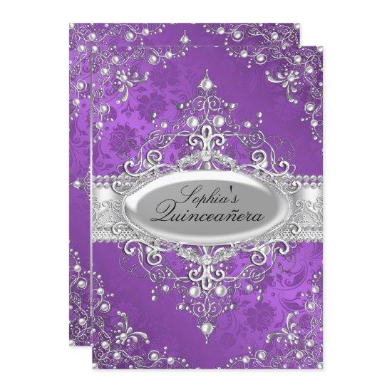 Purple Pearl Vintage Glamour Quinceanera