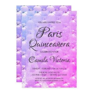 Purple Pink Paris Quinceañera Celebration