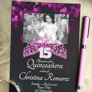Purple, Pink Tiara Quinceanera