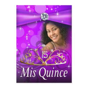 Purple Quinceanera 15 Princess Tiara  Photo