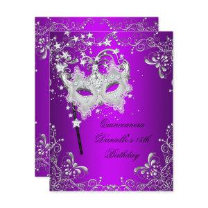 Purple Quinceanera 15th Birthday Masquerade