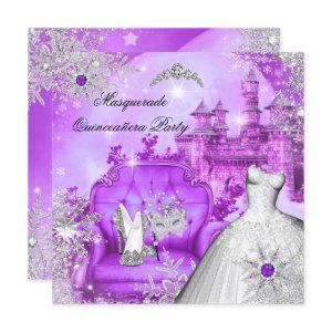 Purple Quinceanera Masquerade Magical Princess