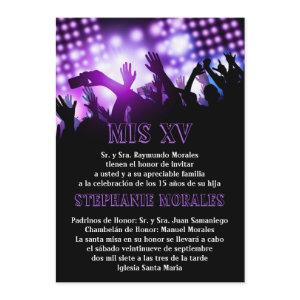 Purple Rock Star Quinceanera Birthday