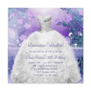 Purple Rose Lavender Purple Quinceanera