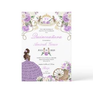 Purple Roses Western Charro Cowgirl Quinceañera