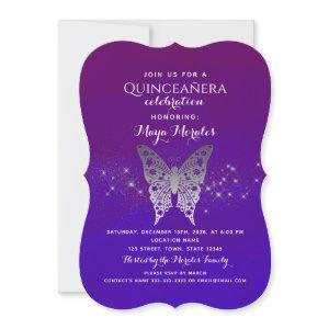 Purple Royal Blue Quinceanera