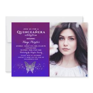 Purple Royal Blue Quinceanera