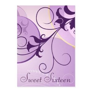 Purple Swirls Sweet Sixteen Party