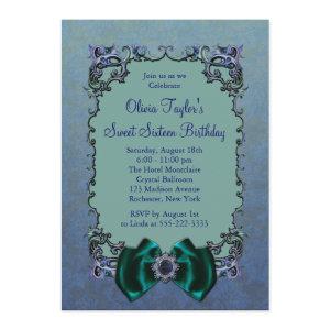 Purple & Teal Blue Sweet Sixteen Party