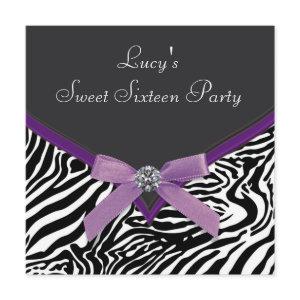 Purple Zebra Birthday Party