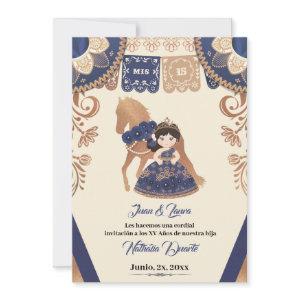 Quince Charro  Royal Blue Charro Invitat