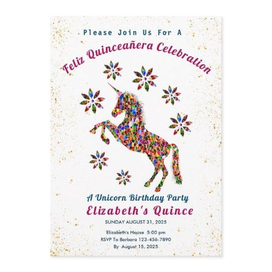 Quince Unicorn Quinceañera Birthday Celebration