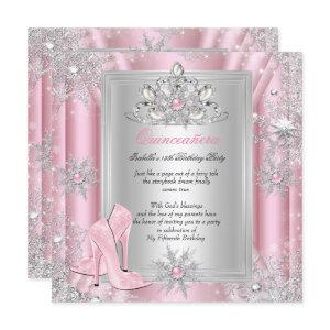 Quinceanera 15 Birthday Light Pink Heels 2