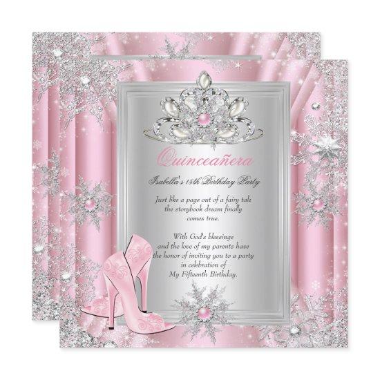 Quinceanera 15 Birthday Light Pink Heels 2